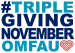 Triple Giving November logo for OMF Australia