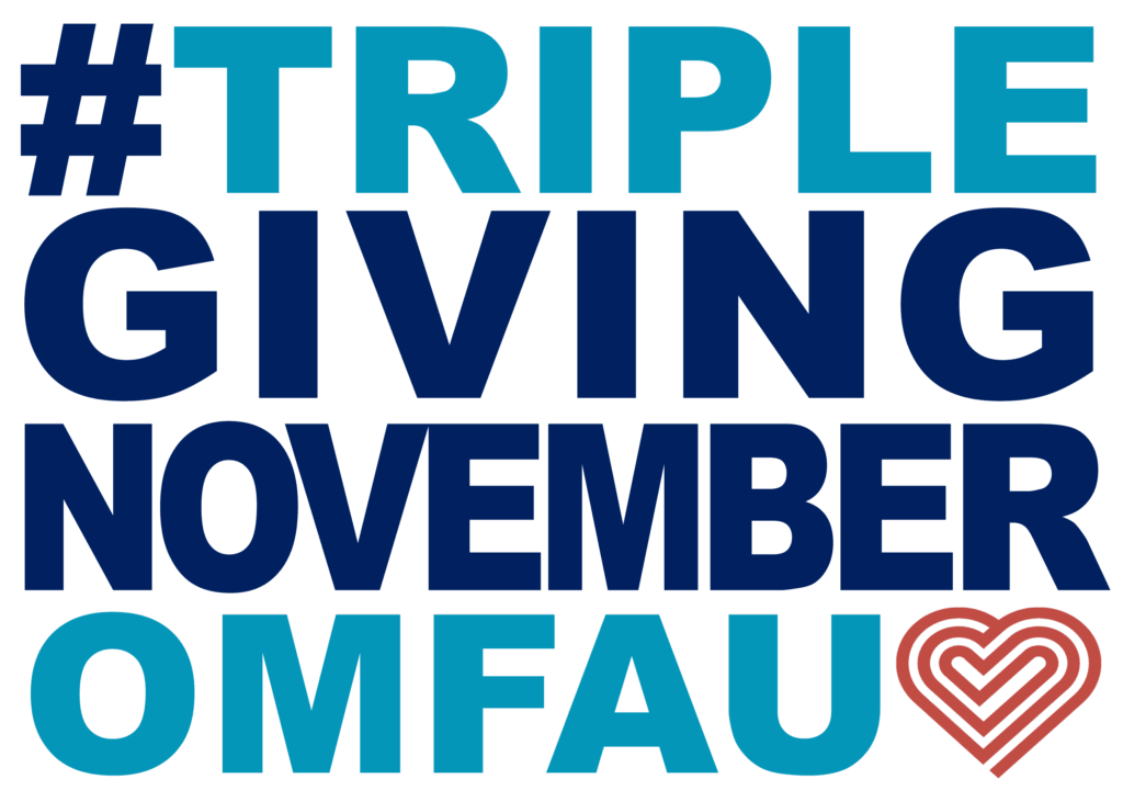 Triple Giving November logo for OMF Australia